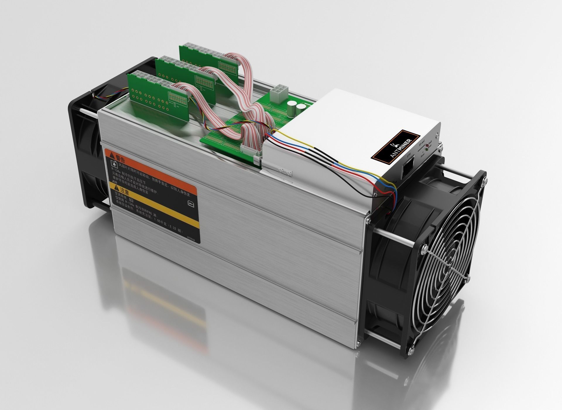 Antminer Cryptocurrency Mining Hardware 3D model_3