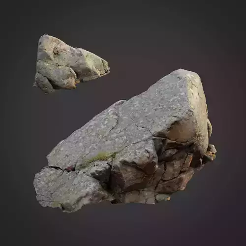 3d scanned nature stone 026