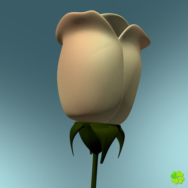 Rose multicolor low poly Low-poly 3D model_41