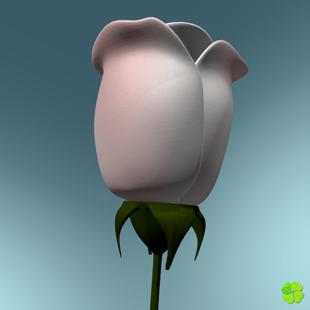 Rose multicolor low poly Low-poly 3D model_38