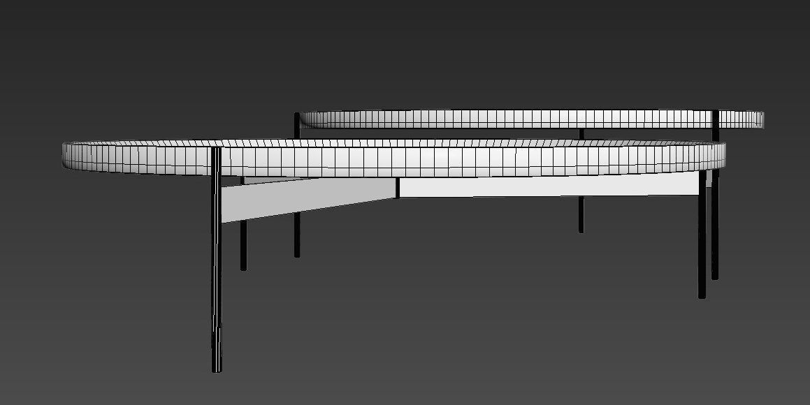 Abaco Modern Round Cocktail Table 3D model_6