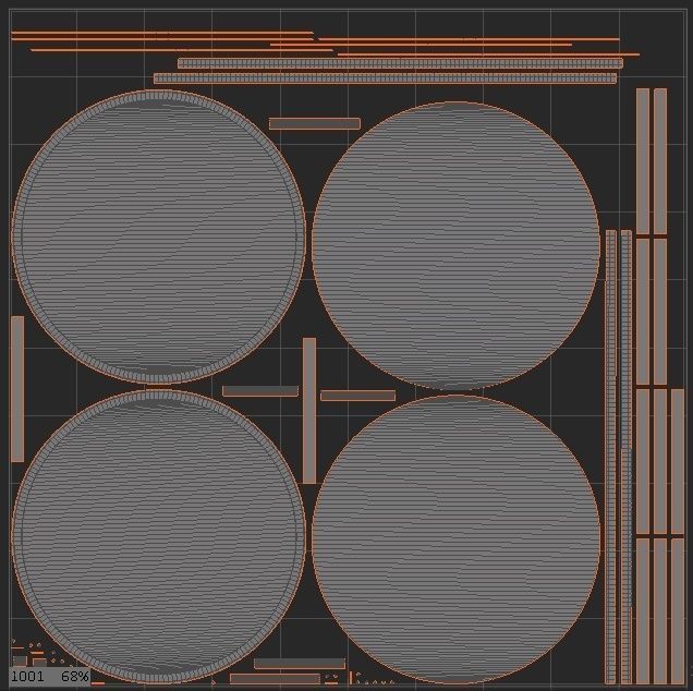 Abaco Modern Round Cocktail Table 3D model_10