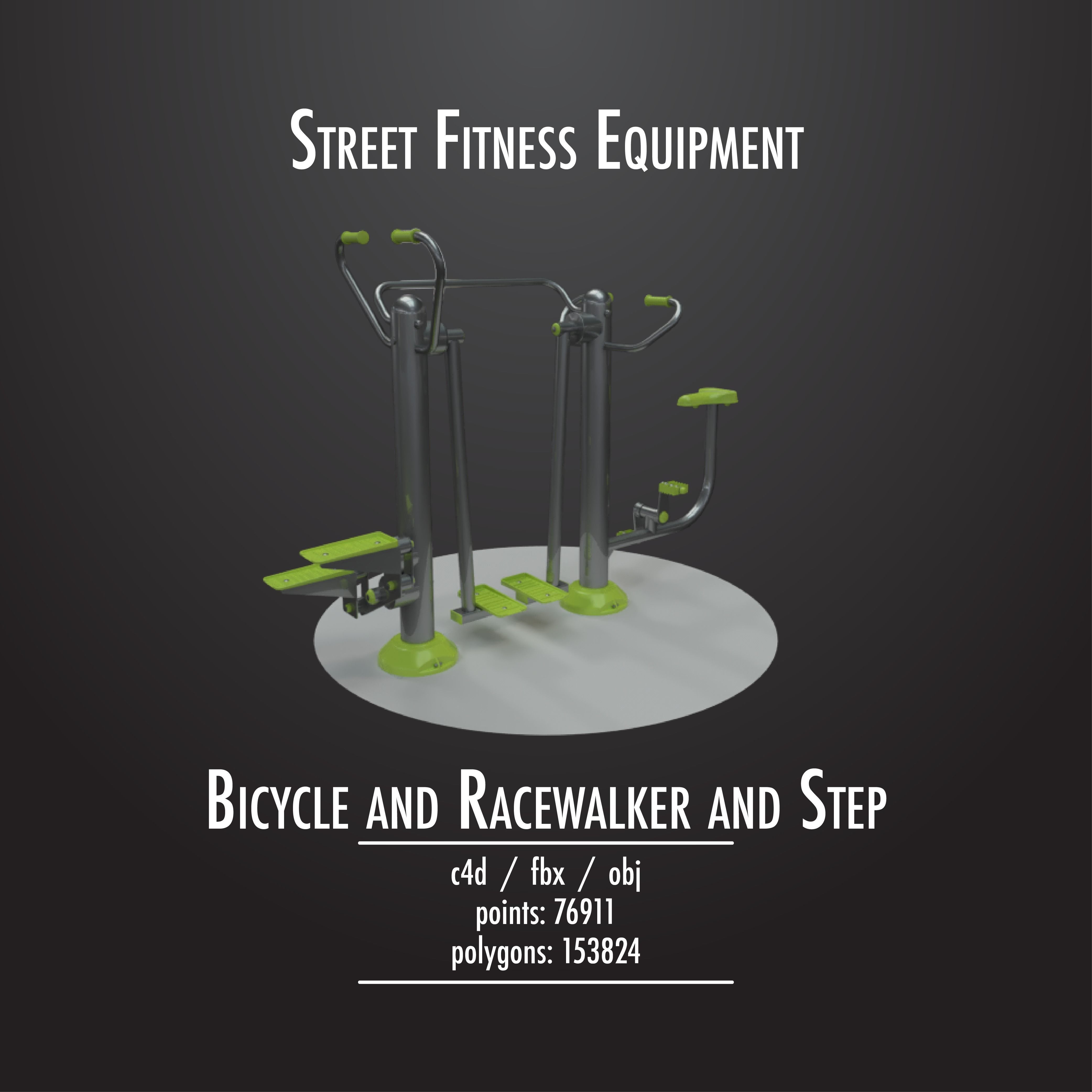 STREET FITNESS EQUIPMENT 50 3D model_44