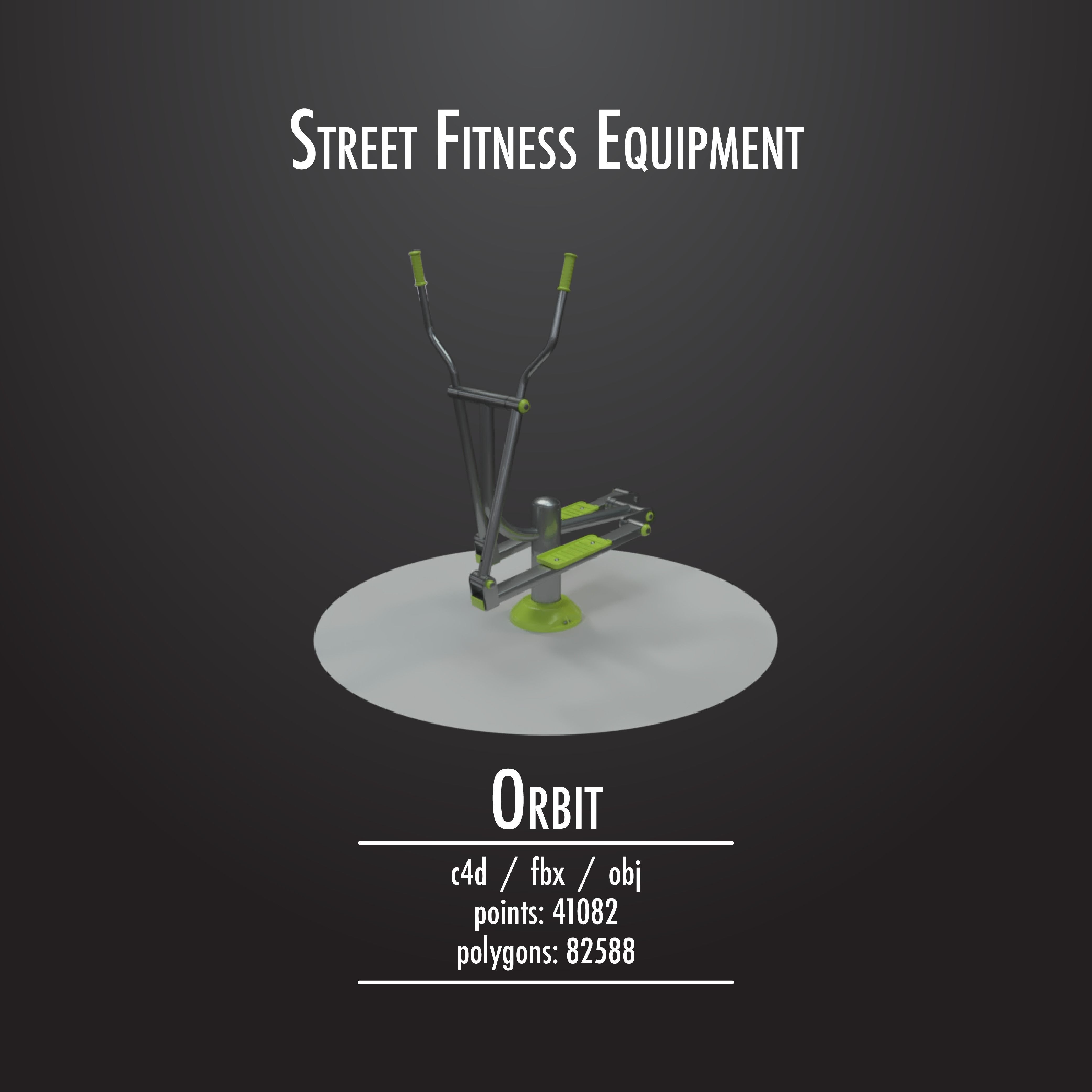 STREET FITNESS EQUIPMENT 50 3D model_4