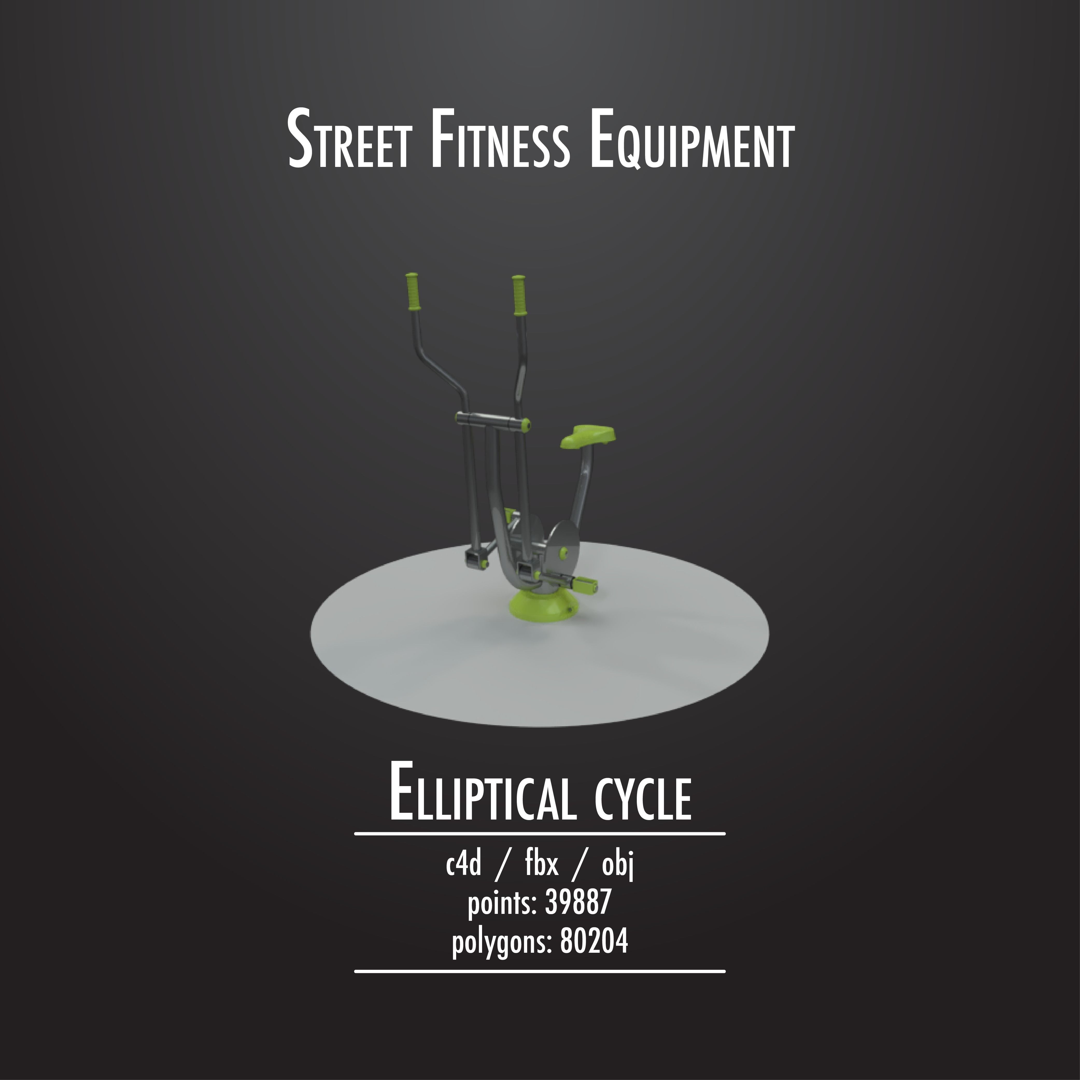 STREET FITNESS EQUIPMENT 50 3D model_16