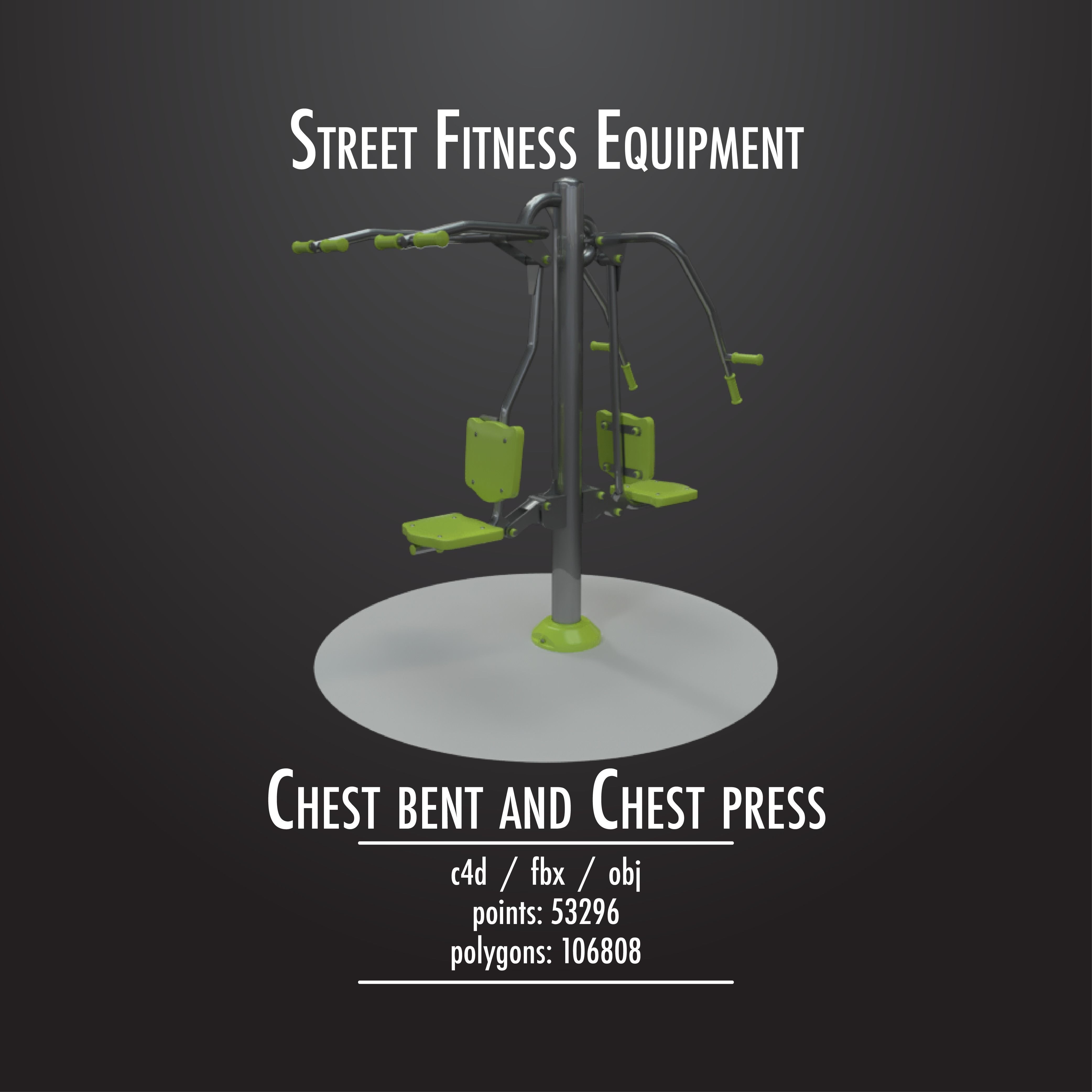 STREET FITNESS EQUIPMENT 50 3D model_29