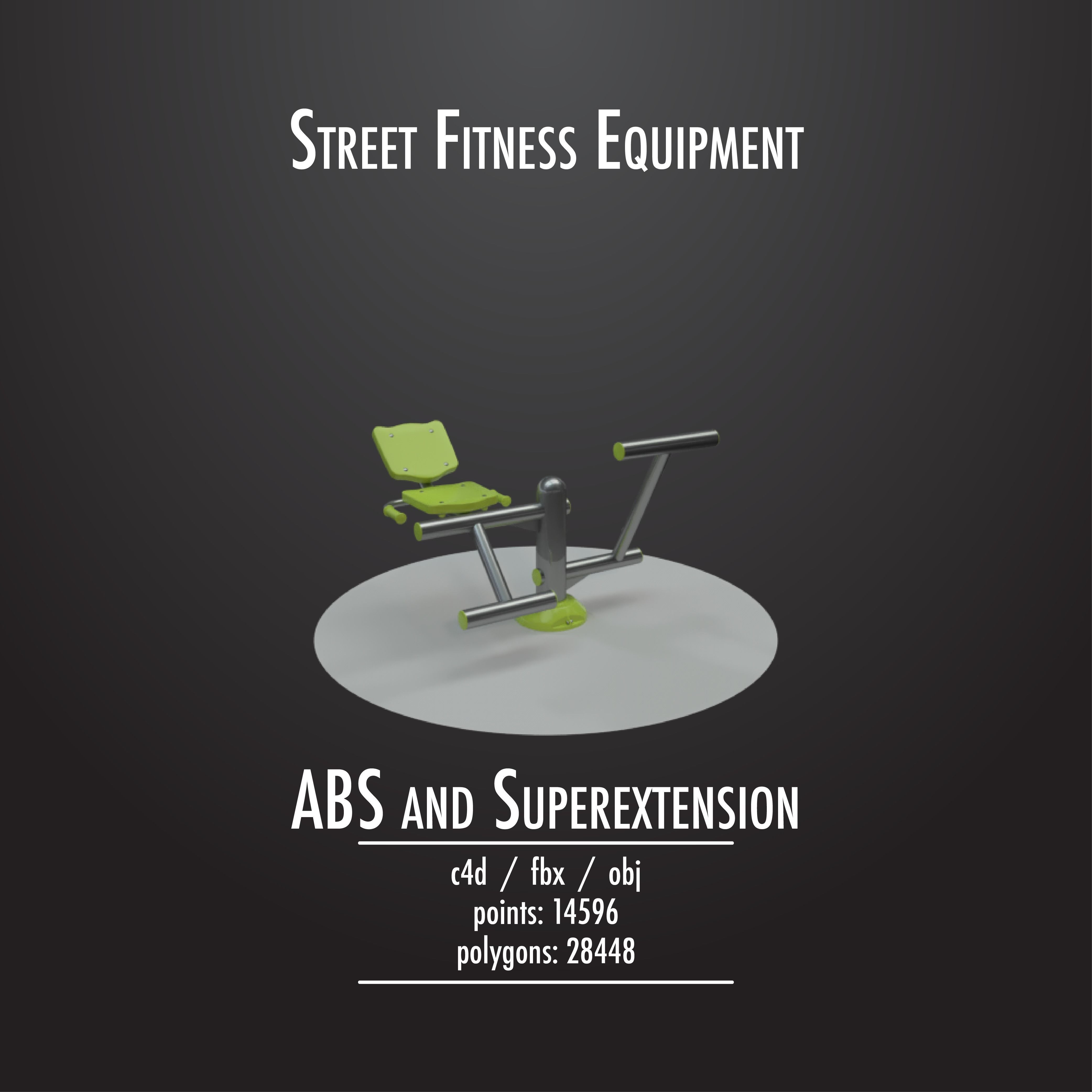 STREET FITNESS EQUIPMENT 50 3D model_41