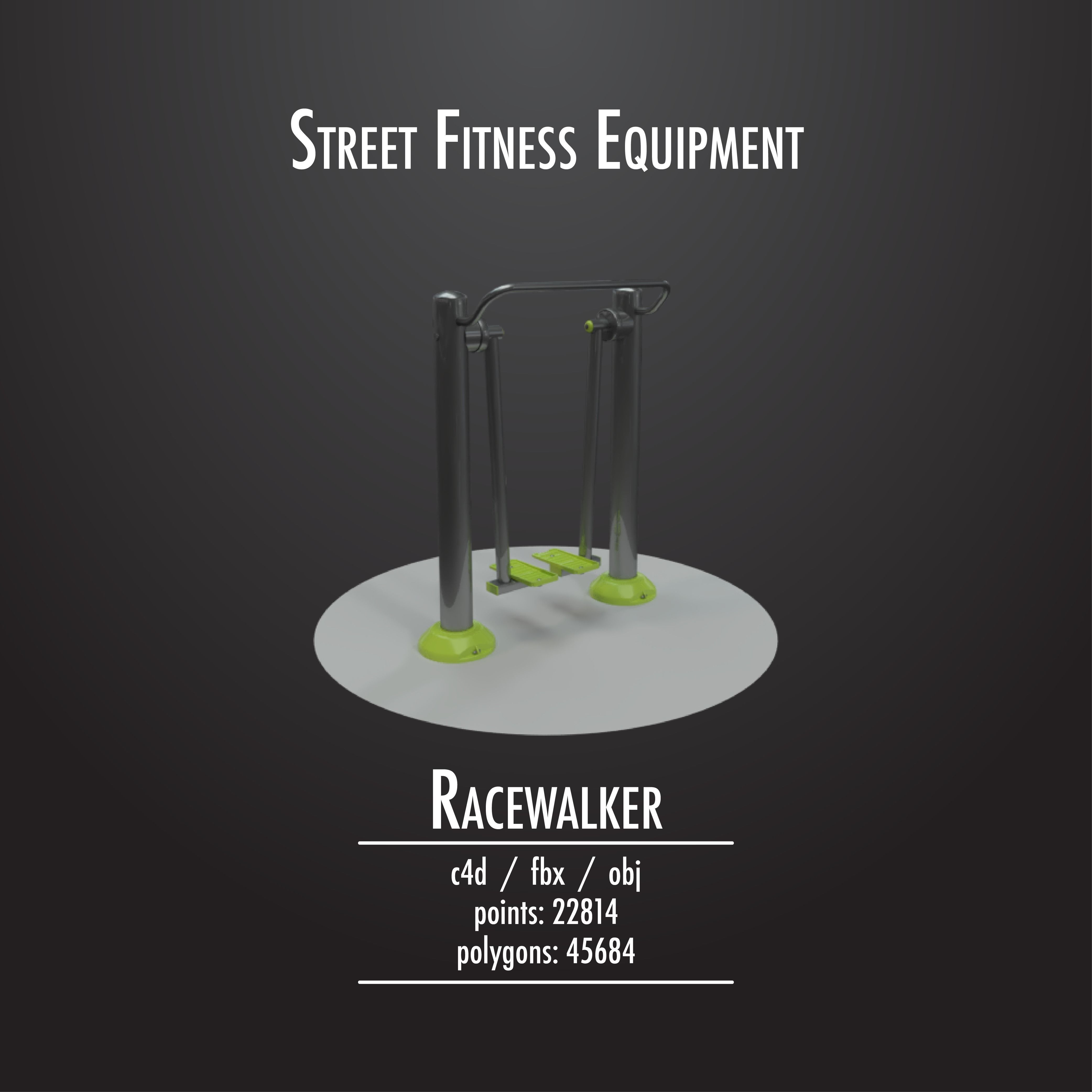 STREET FITNESS EQUIPMENT 50 3D model_2