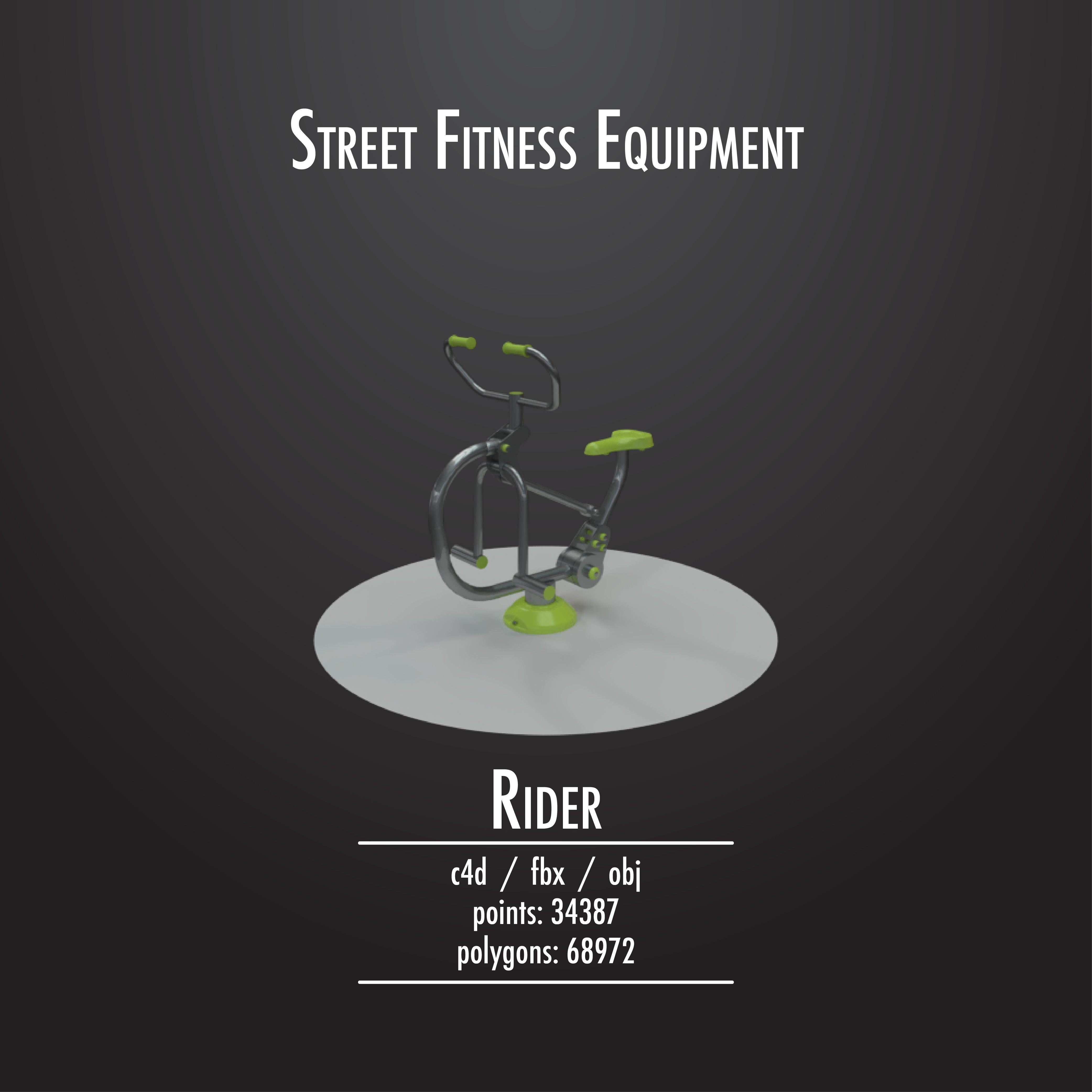 STREET FITNESS EQUIPMENT 50 3D model_5