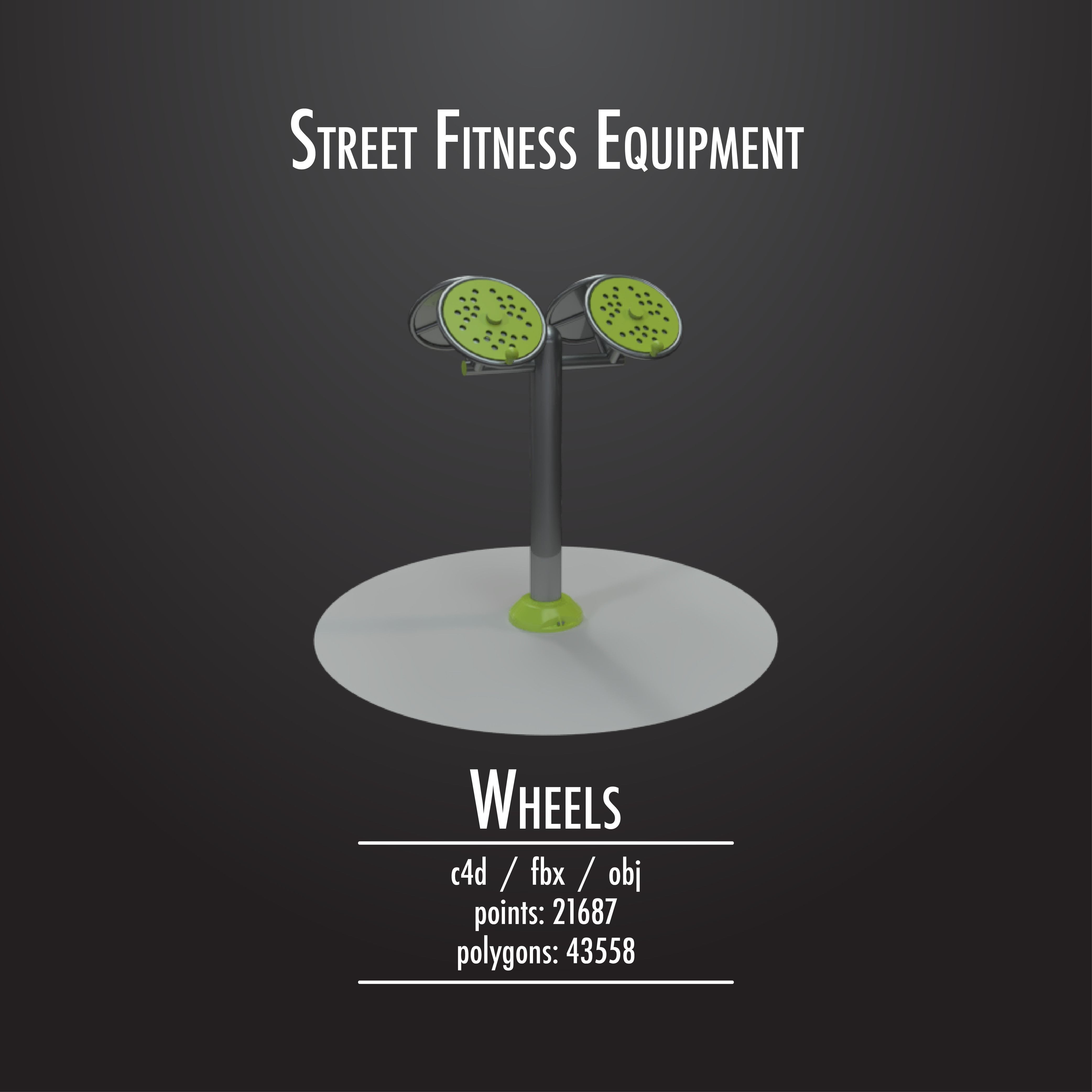 STREET FITNESS EQUIPMENT 50 3D model_21