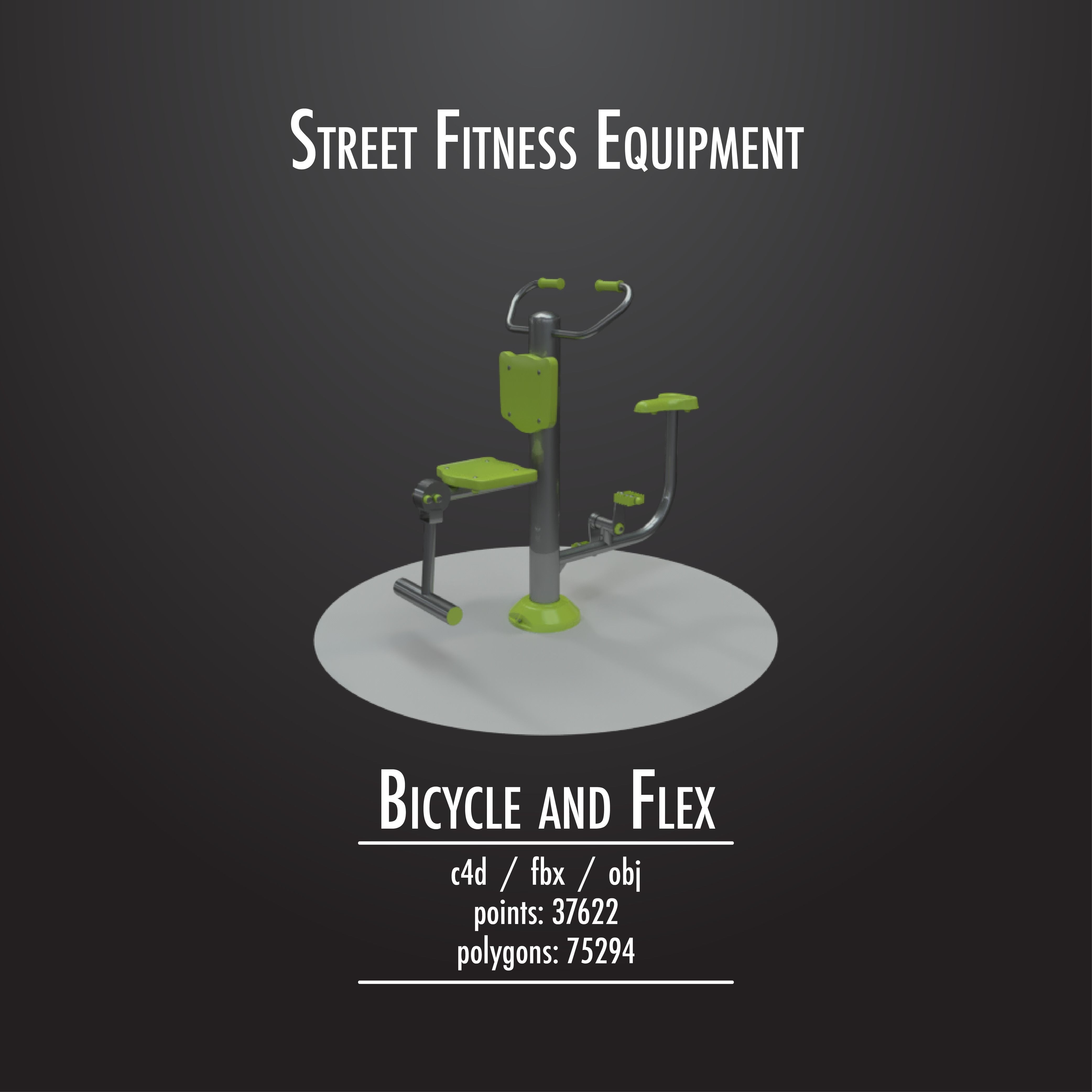 STREET FITNESS EQUIPMENT 50 3D model_27
