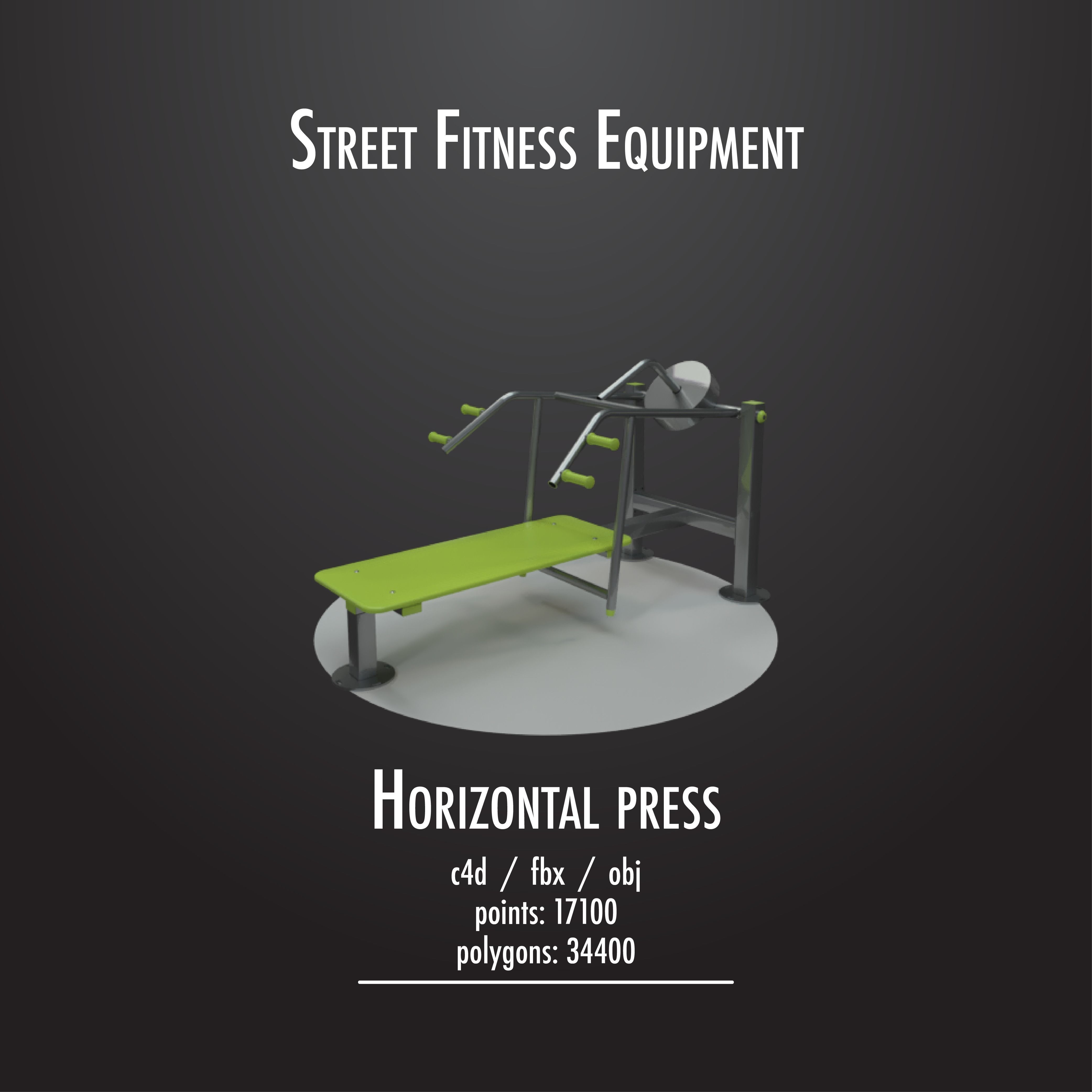 STREET FITNESS EQUIPMENT 50 3D model_47