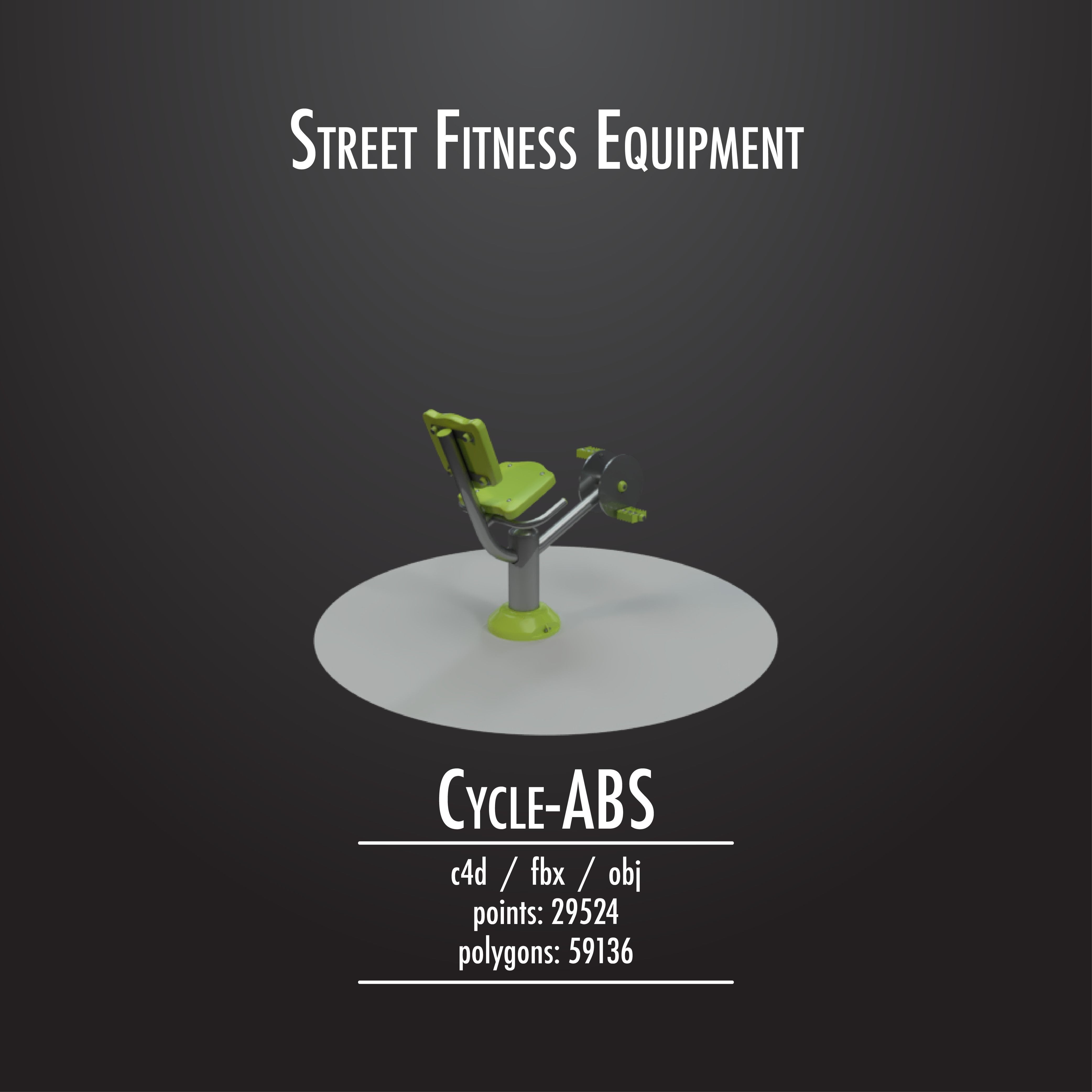 STREET FITNESS EQUIPMENT 50 3D model_15