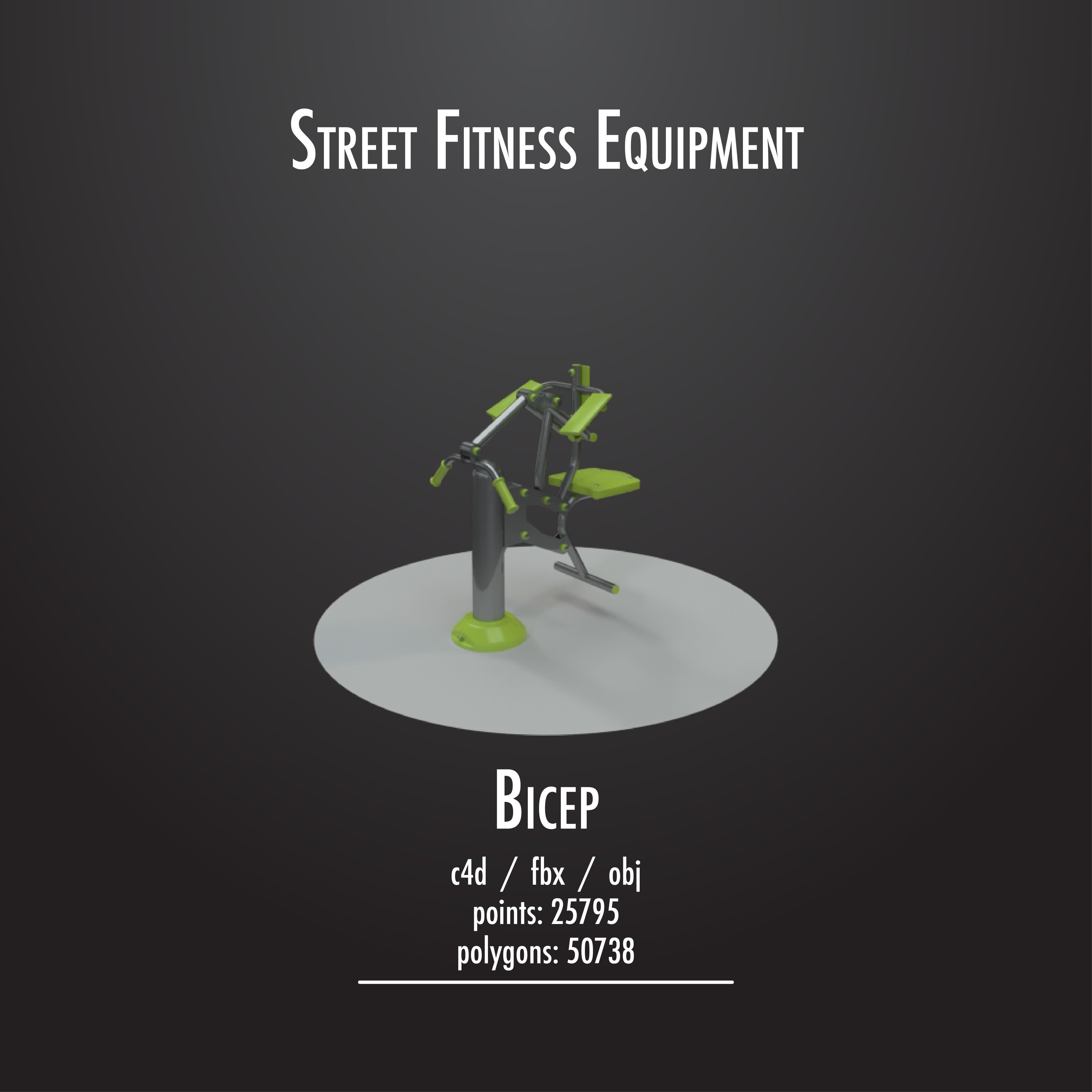 STREET FITNESS EQUIPMENT 50 3D model_46