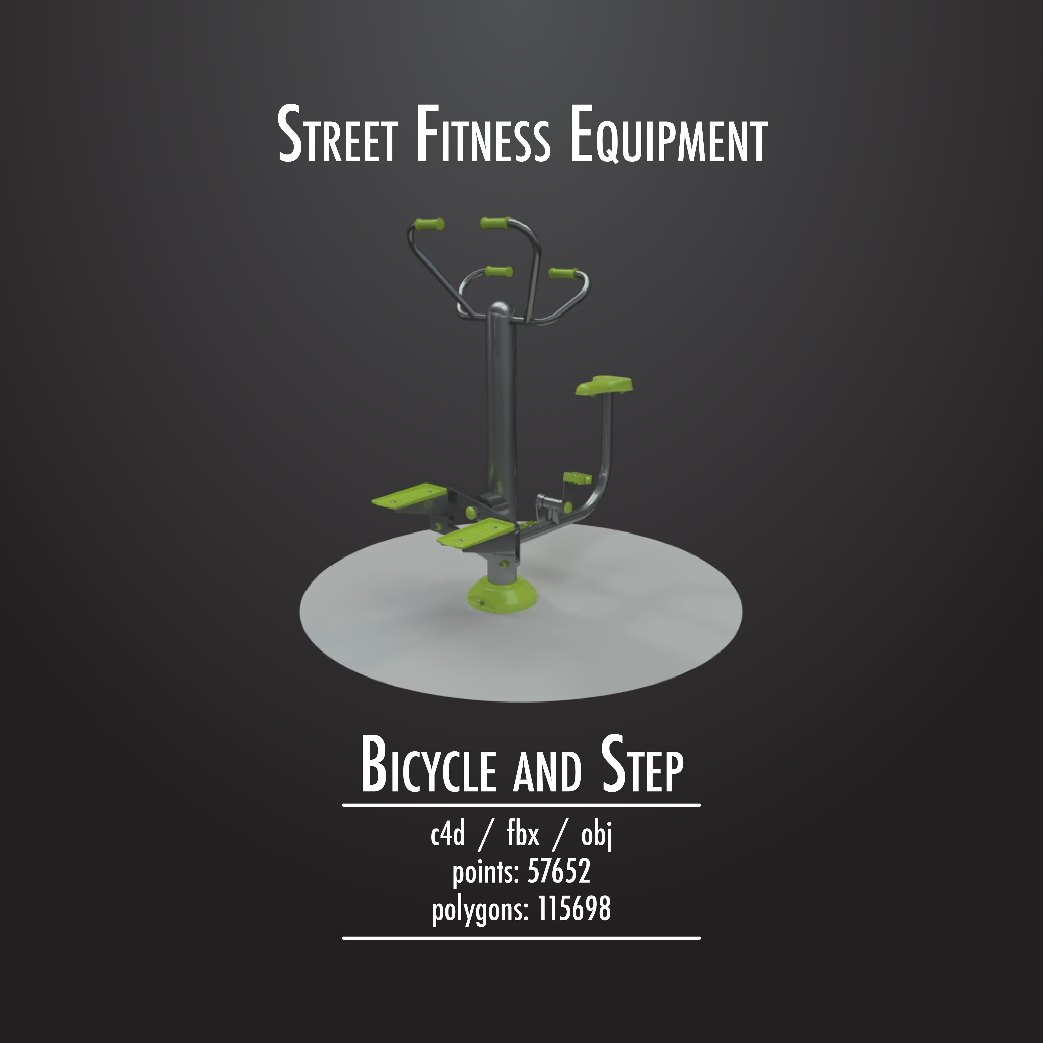 STREET FITNESS EQUIPMENT 50 3D model_24