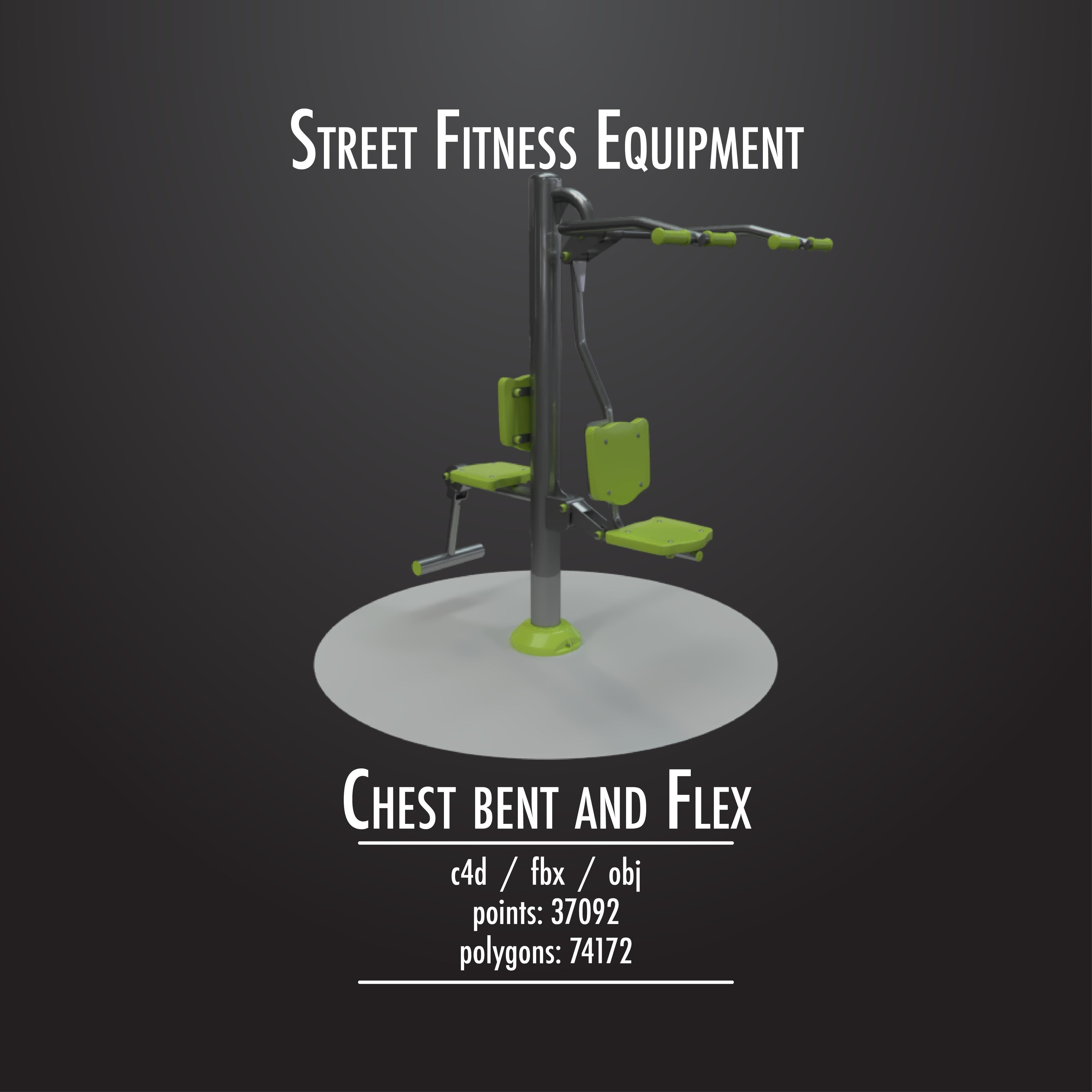 STREET FITNESS EQUIPMENT 50 3D model_20