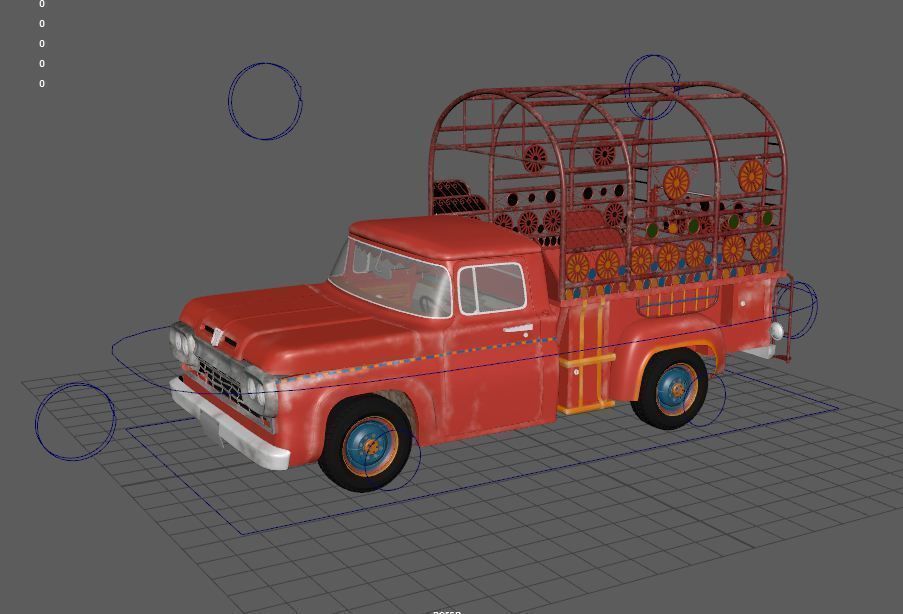 Old Truck 3D model_4