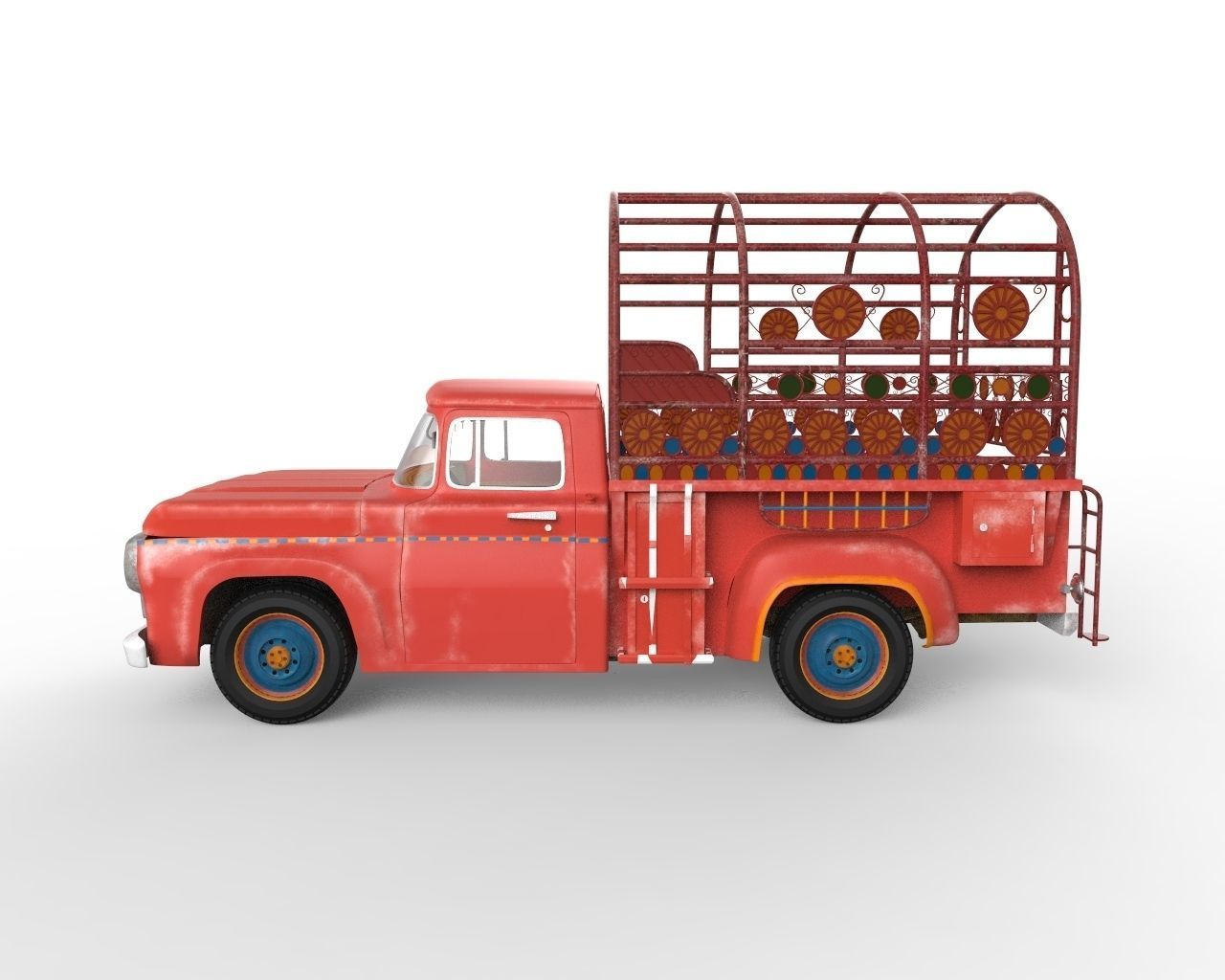 Old Truck 3D model_2