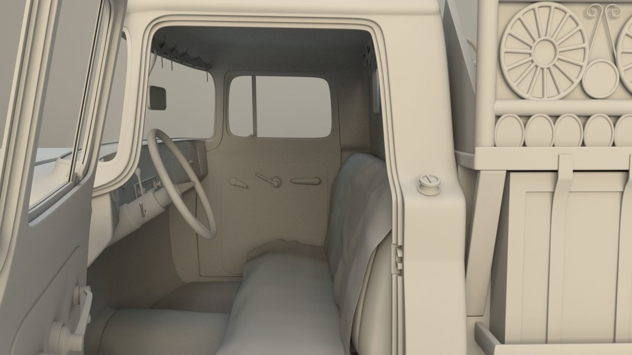 Old Truck 3D model_9