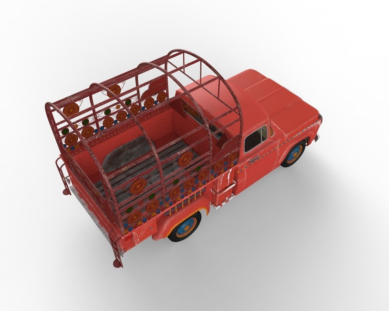 Old Truck 3D model_3