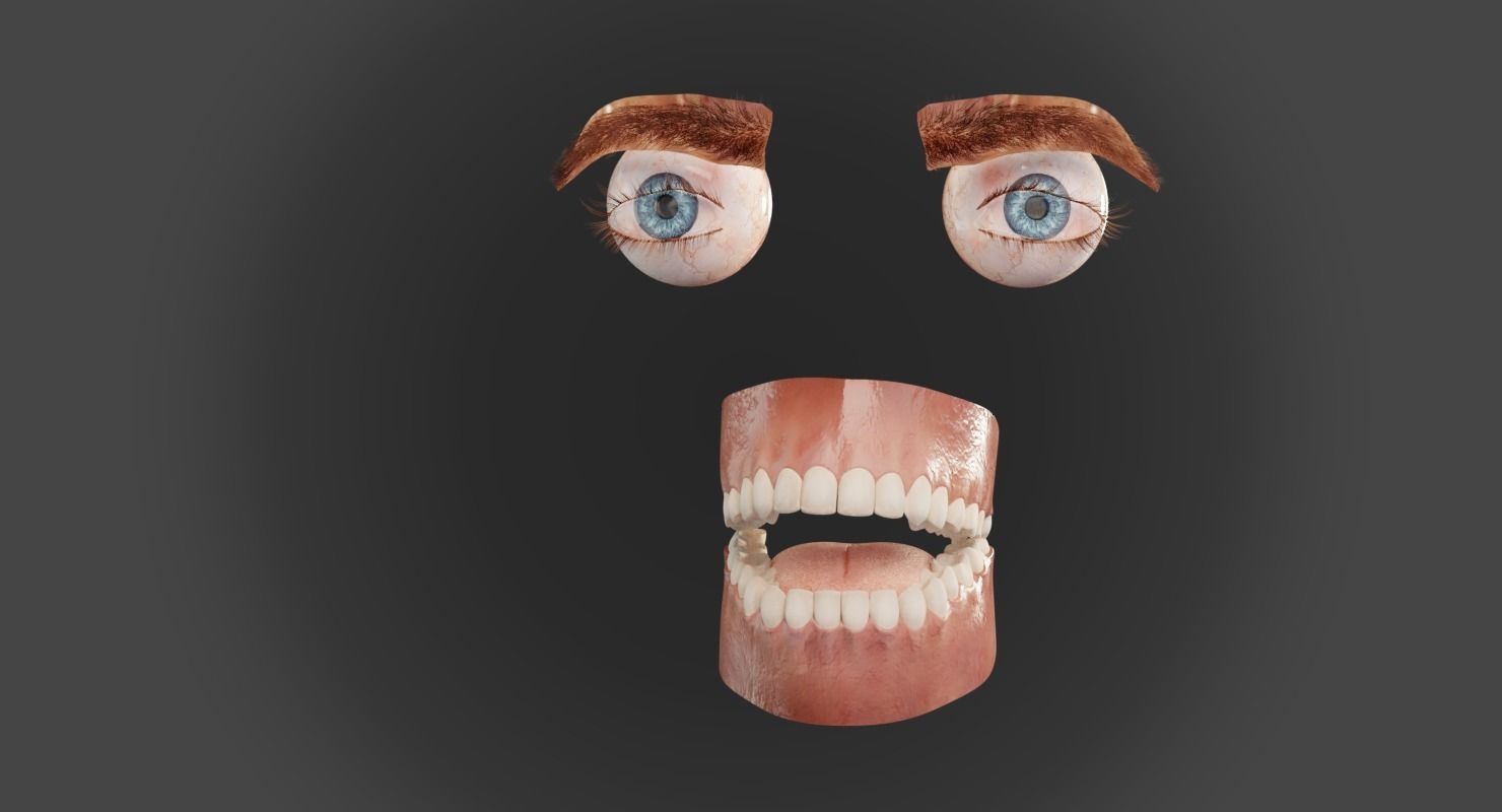 Male Head 3D model_9
