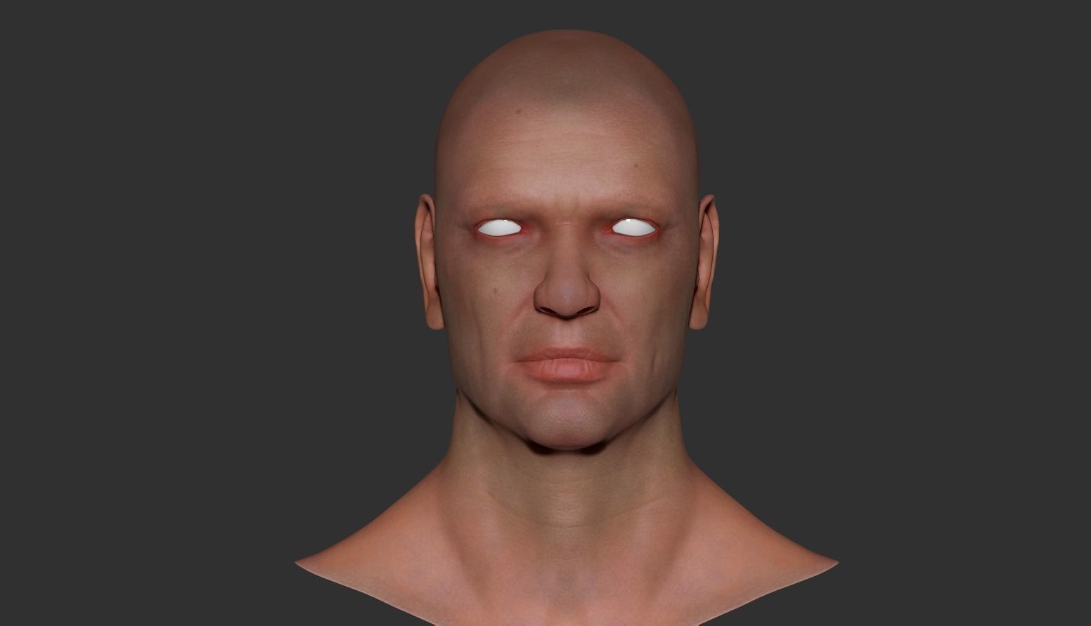 Male Head 3D model_13