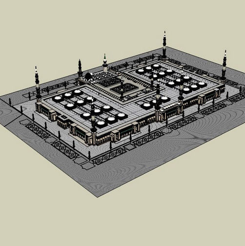The Prophets Mosque  3D model_11