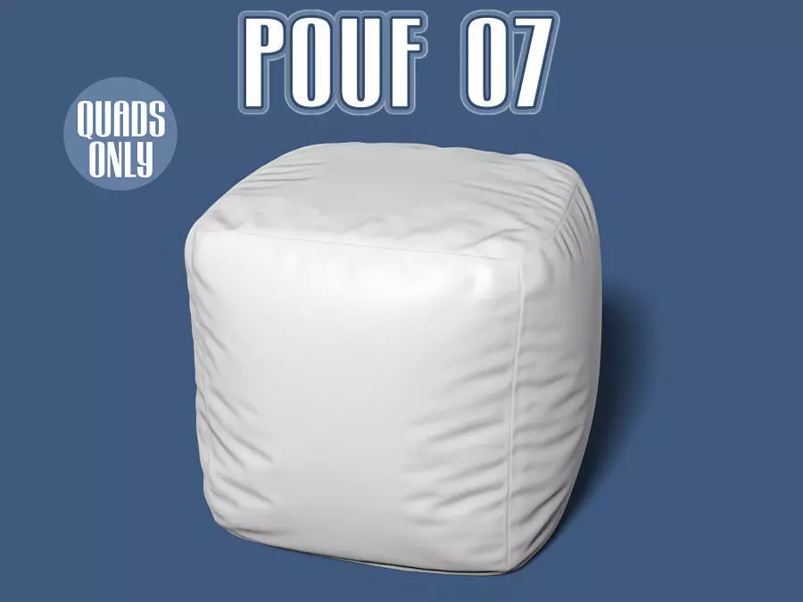 Pouf 07 3D model_0