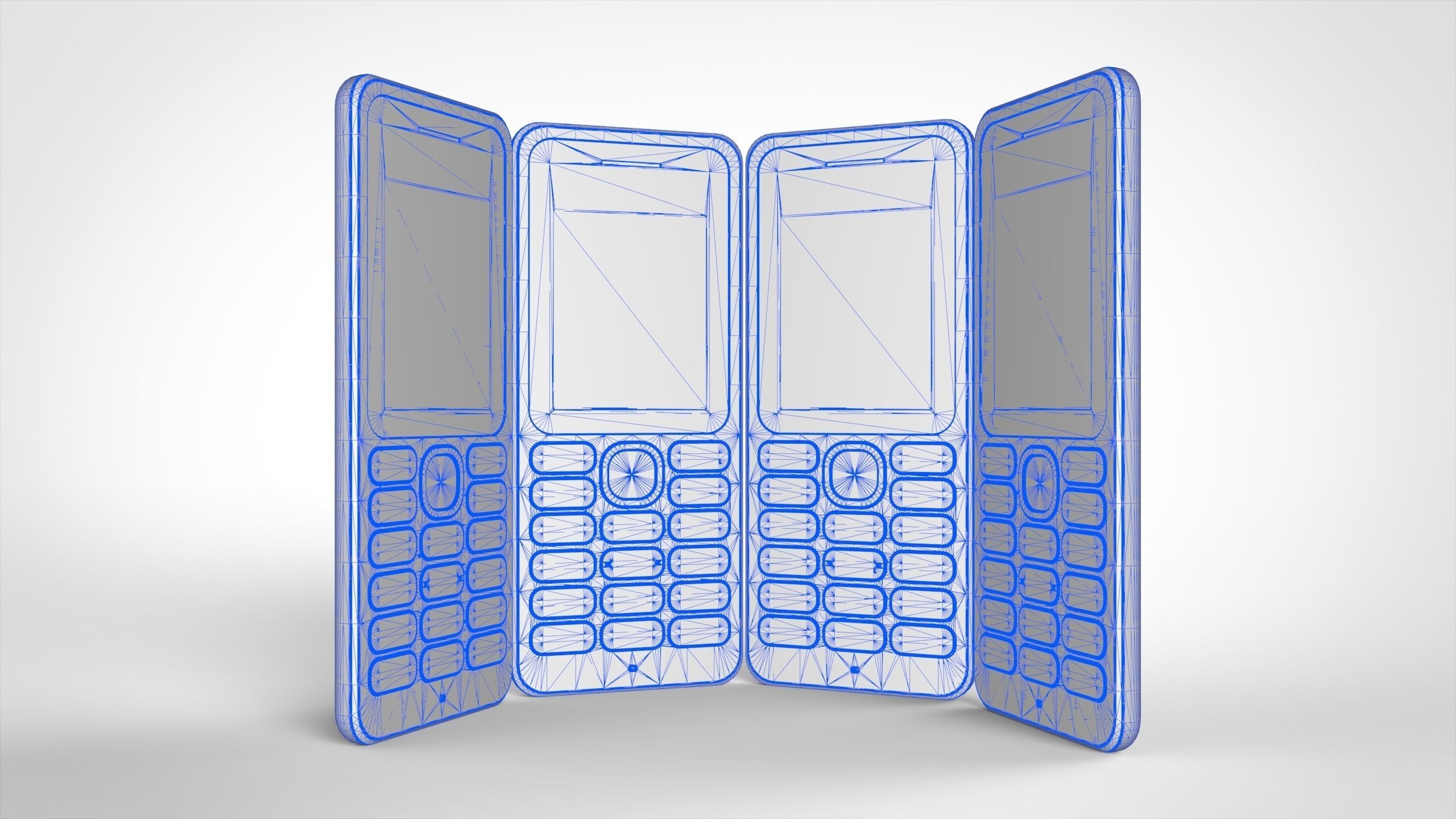 Nokia 130 Feature Phone Free 3D model_7