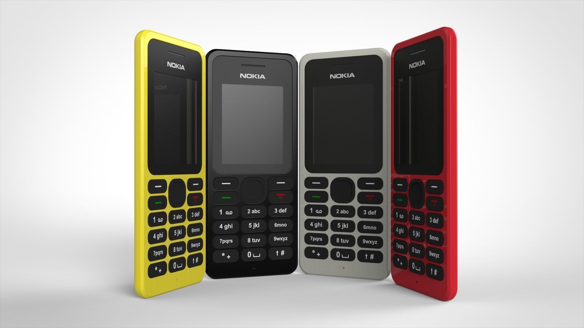 Nokia 130 Feature Phone Free 3D model_4