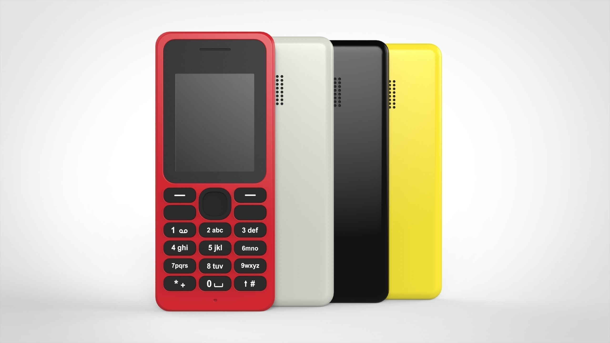 Nokia 130 Feature Phone Free 3D model_1