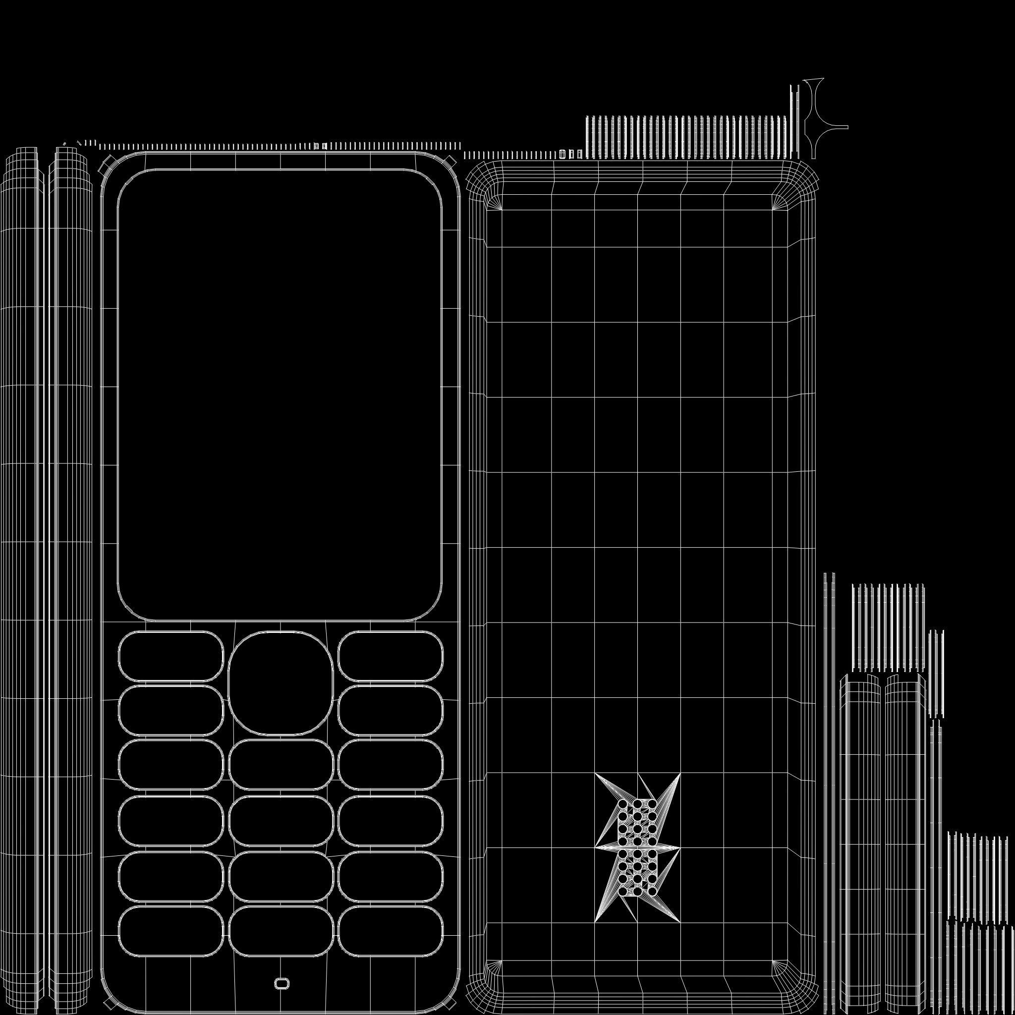 Nokia 130 Feature Phone Free 3D model_9