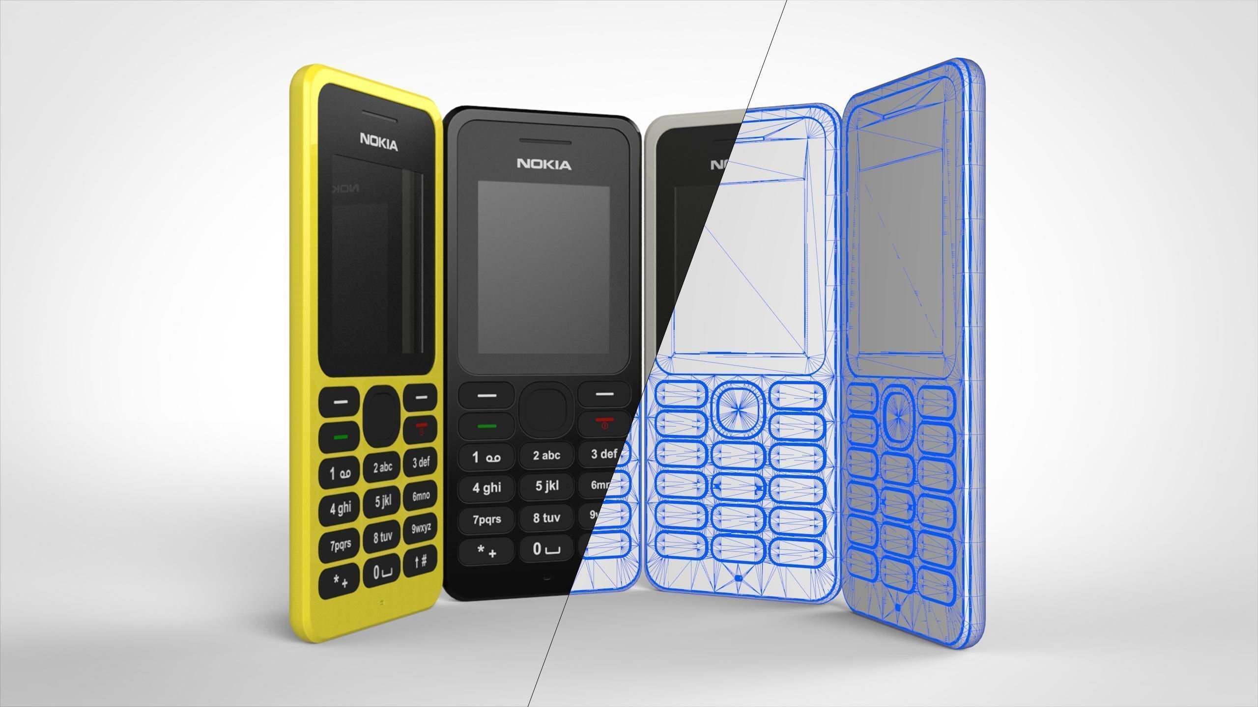 Nokia 130 Feature Phone Free 3D model_6