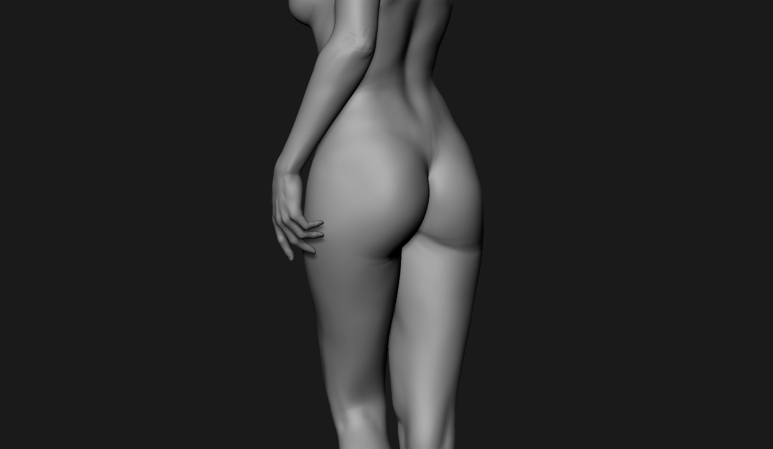 Zbrush Female Sculpt 03 3D model_11
