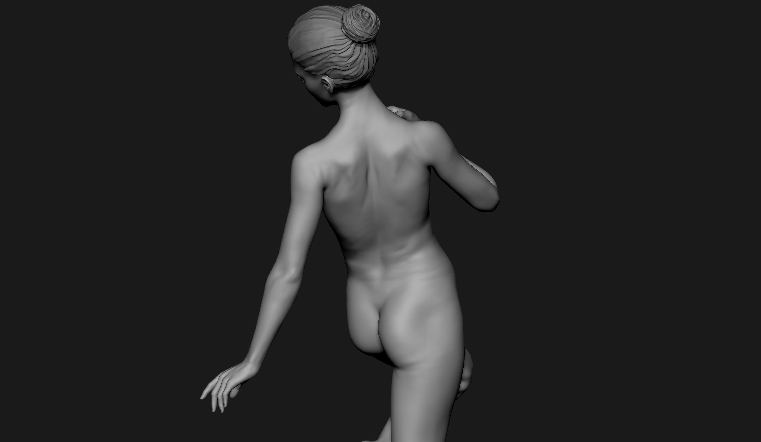 Zbrush Female Sculpt 04 3D model_8