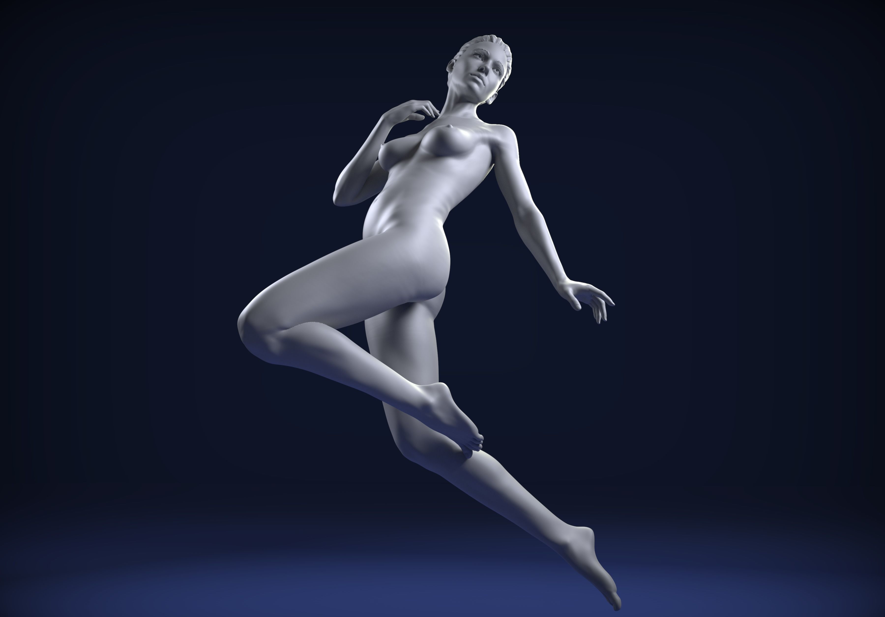 Zbrush Female Sculpt 04 3D model_1