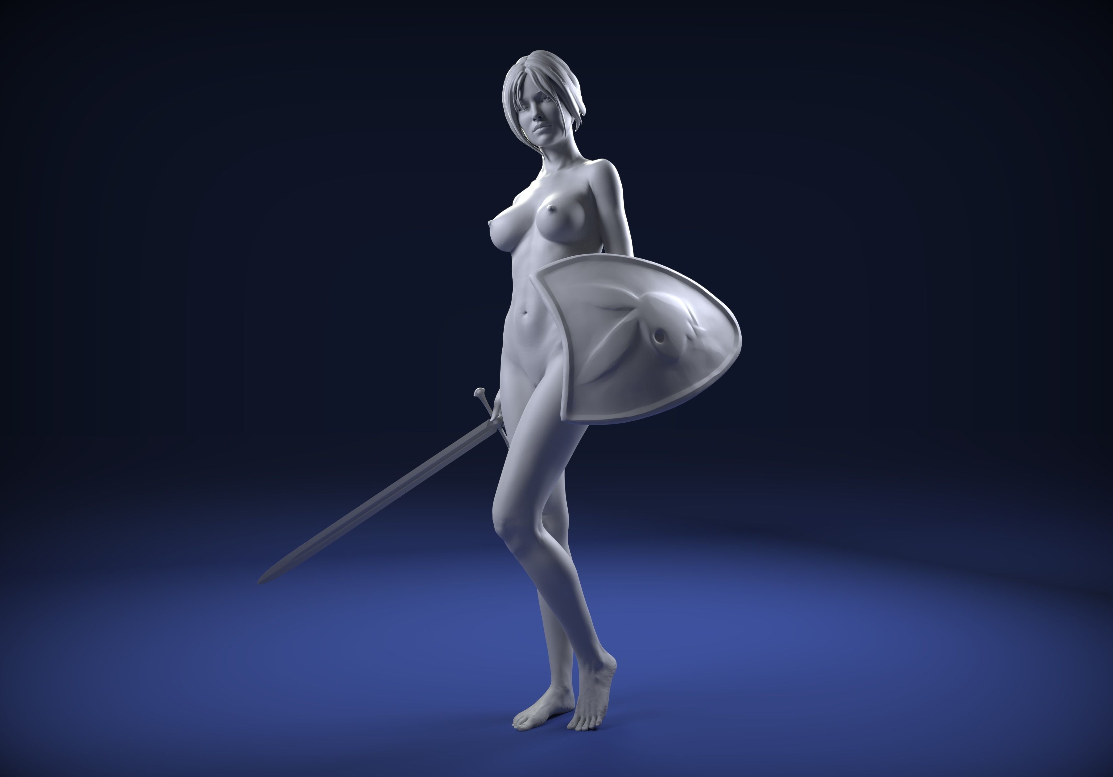 Zbrush Female Sculpt 05 3D model_1