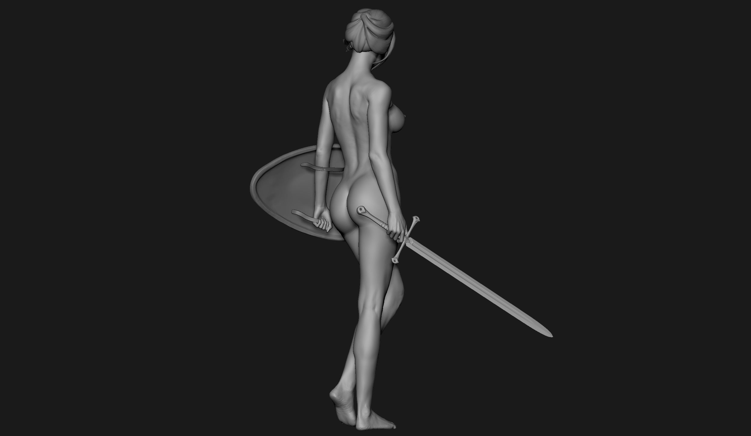 Zbrush Female Sculpt 05 3D model_8