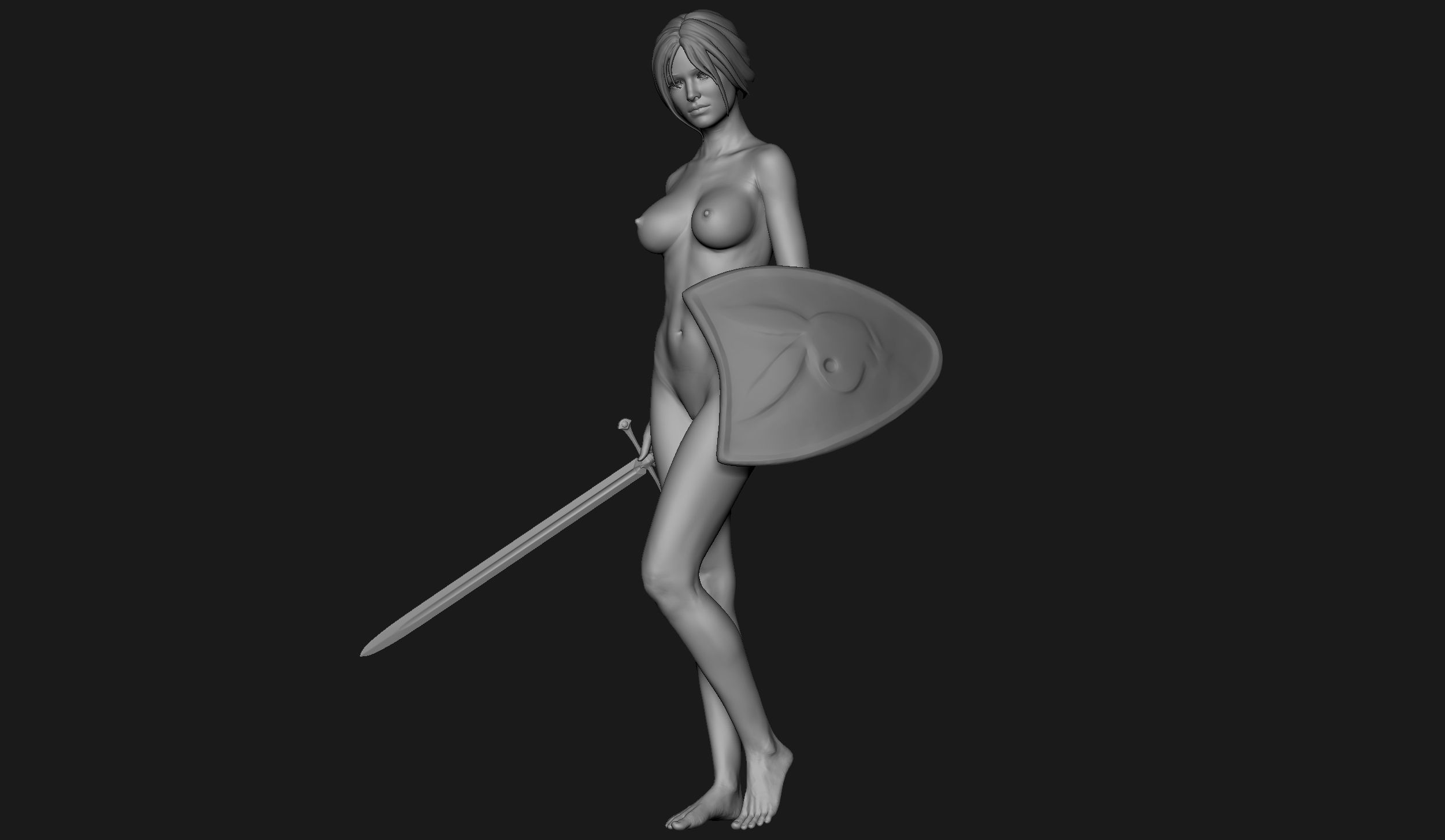 Zbrush Female Sculpt 05 3D model_3
