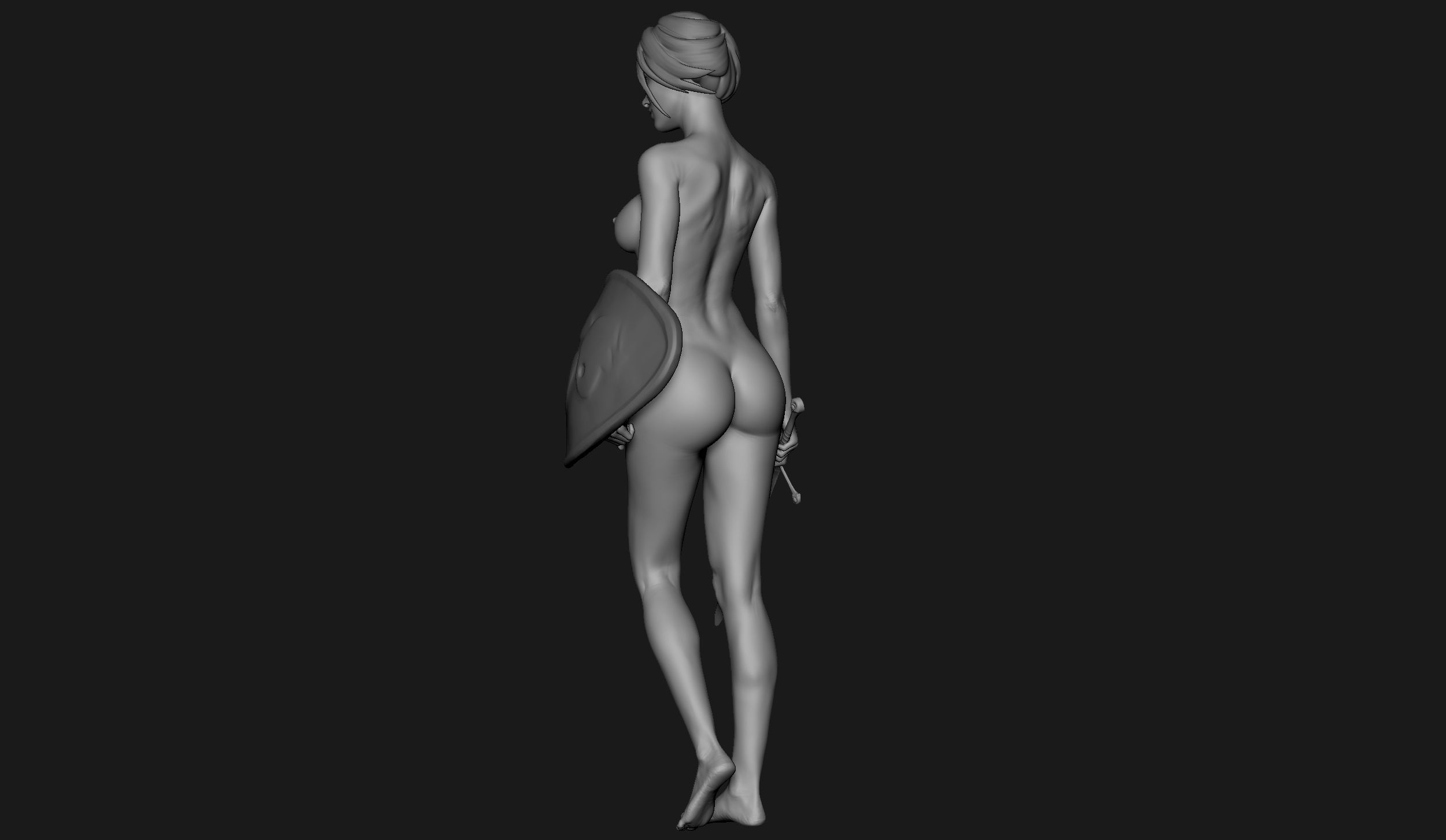 Zbrush Female Sculpt 05 3D model_6