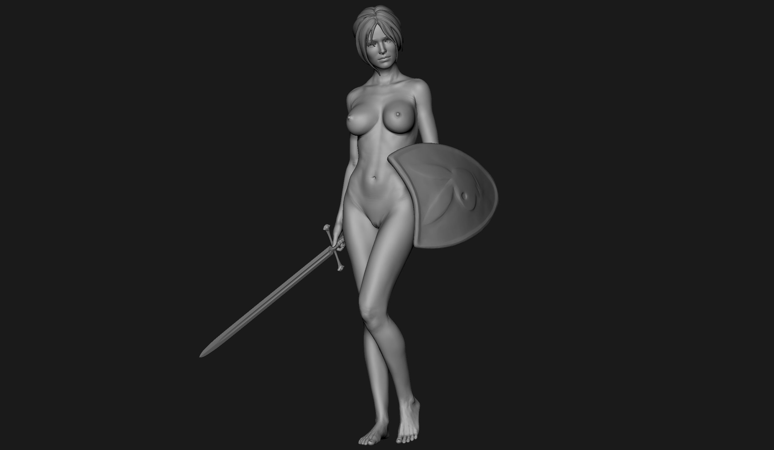 Zbrush Female Sculpt 05 3D model_5