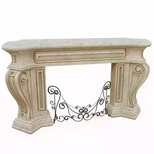 marble fireplace