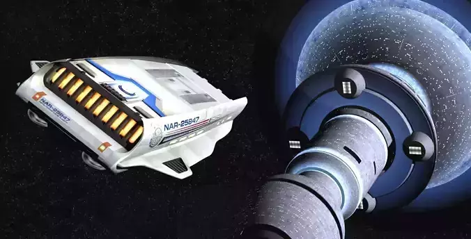STAR-TREK EXECTIVE-CLASS SHUTTLE 2Way Texture 1Parts model 3D model