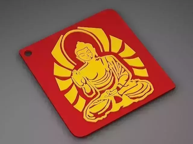 Buddha Key chain  3D print model