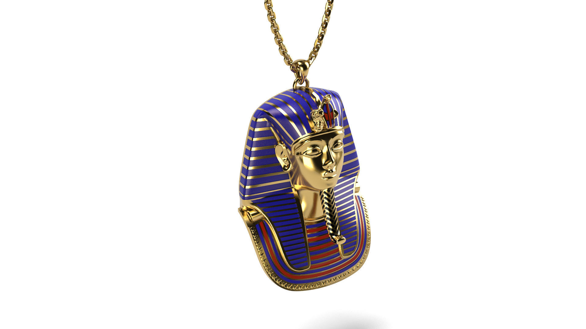 King Tut Pendant 3D print model_1