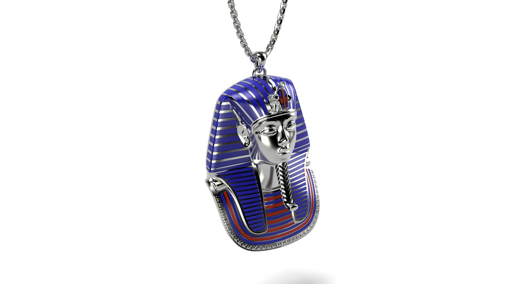 King Tut Pendant 3D print model_3