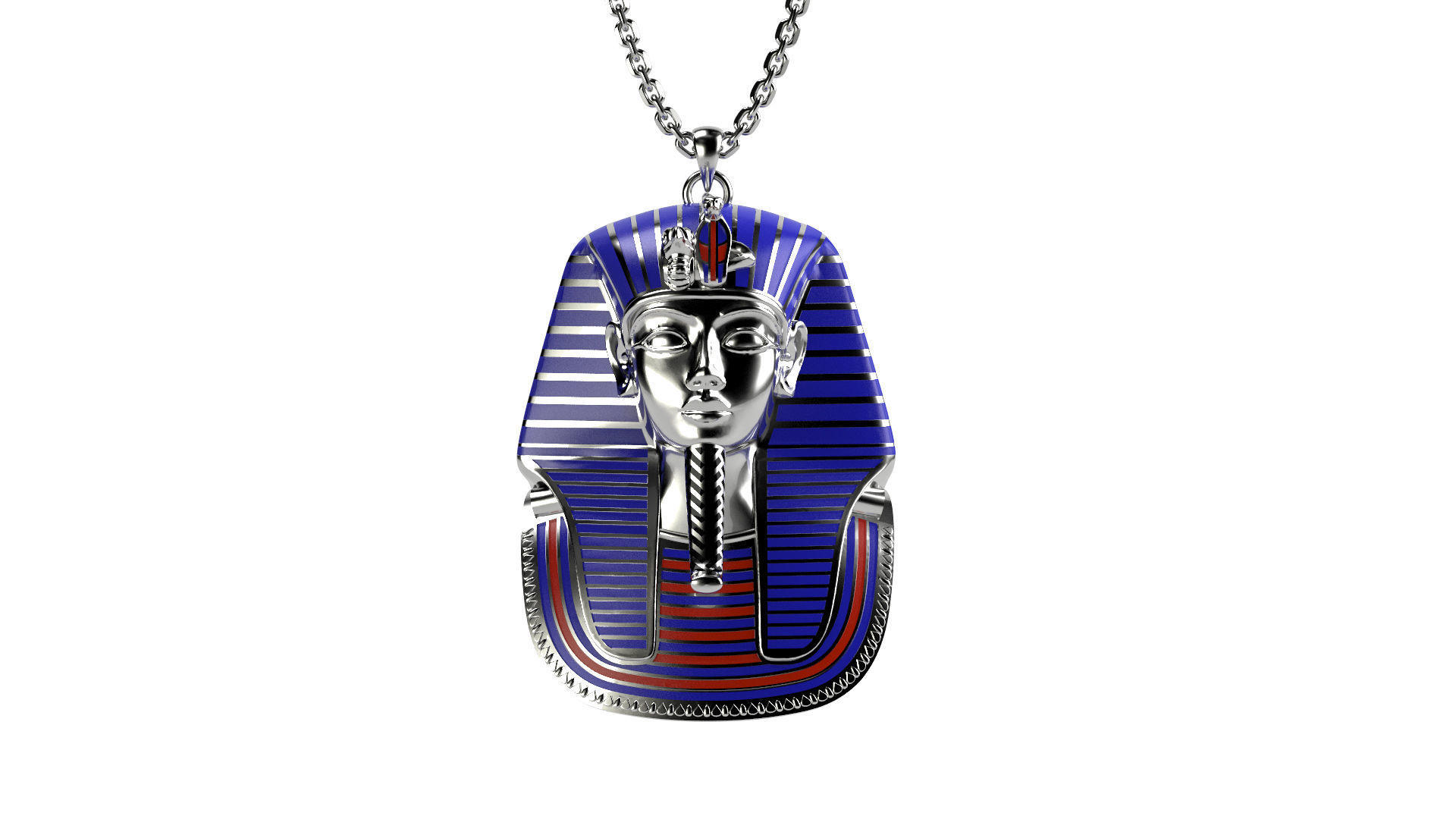 King Tut Pendant 3D print model_2