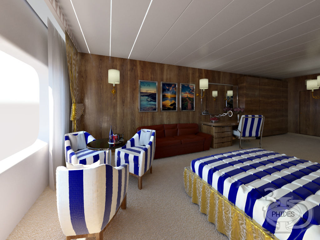 Ship cabin 3D model_1