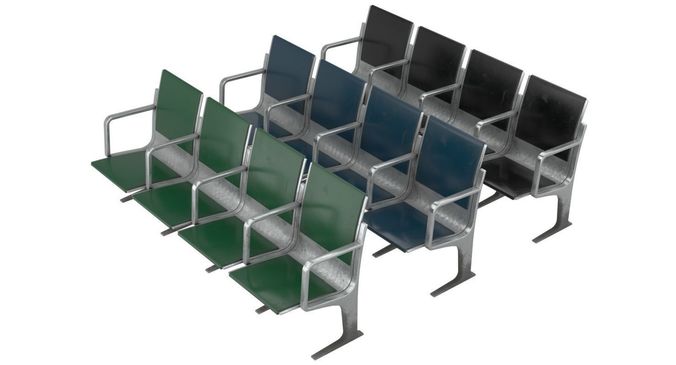 Waiting Chair 1 Low-poly 3D model