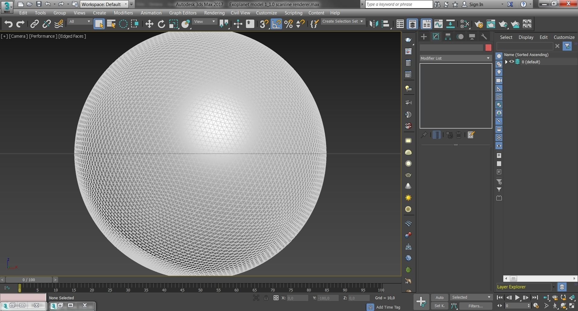 Alien planet model 1 - 16k photorealistic -warm superterran Low-poly 3D model_11